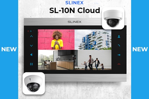 Slinex SL-10N Cloud – новый флагманский видеодомофон с переадресацией вызовов на смартфон