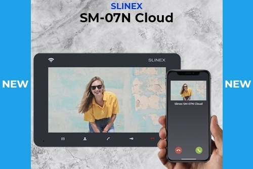 Slinex SM-07N Cloud: компактный AHD видеодомофон с переадресацией вызовов